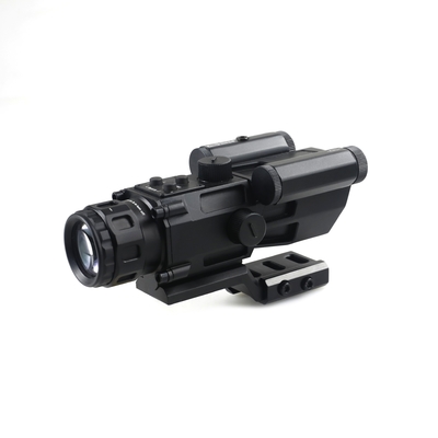 Amplification 4x Alliage d'aluminium Prismatique Scope avec Essentiel de chasse au laser rouge