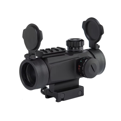 35mm Objectif Lentille de diamètre 1x35 Red Dot Sight avec 4 motifs de réticles et couvertures flip