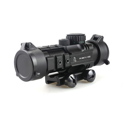 155 mm de longueur Prismatique Scope de chasse 4x32 avec laser rouge et Mini Red Dot