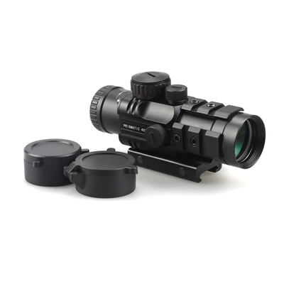 155 mm de longueur Prismatique Scope de chasse 4x32 avec laser rouge et Mini Red Dot