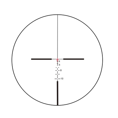 155 mm de longueur Prismatique Scope de chasse 4x32 avec laser rouge et Mini Red Dot