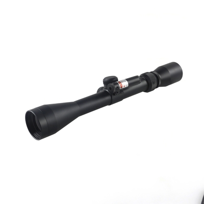 310 mm de longueur Scope de chasse optique 3-9x40 avec petit laser rouge et 11mm/22mm largeur de base