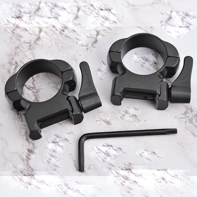 25.4mm Diamètre en acier à libération rapide portée monture support d'anneau pour profil moyen à bas