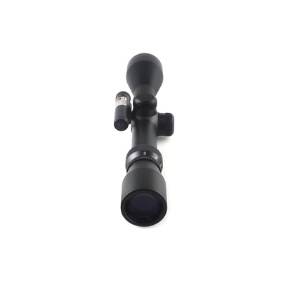 310 mm de longueur Scope de chasse optique 3-9x40 avec petit laser rouge et 11mm/22mm largeur de base
