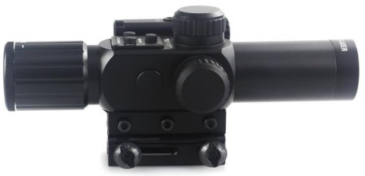 4x30 IR de chasse champ de vision large portée optique avec laser rouge et caractéristique antibrouillard