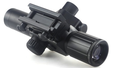 4x30 IR de chasse champ de vision large portée optique avec laser rouge et caractéristique antibrouillard