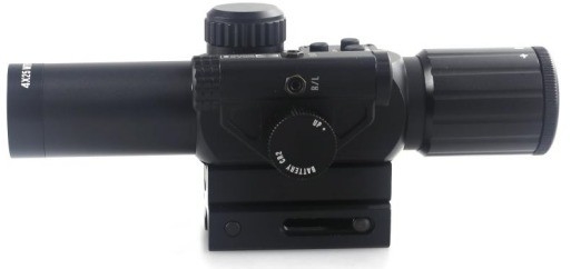4x30 IR de chasse champ de vision large portée optique avec laser rouge et caractéristique antibrouillard