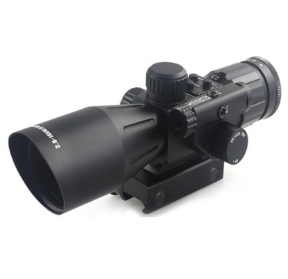 2.5-10X grossissement Black Laser Optic Scope avec laser rouge Vue Essentiel de chasse