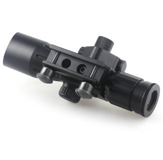 2.5-10X grossissement Black Laser Optic Scope avec laser rouge Vue Essentiel de chasse
