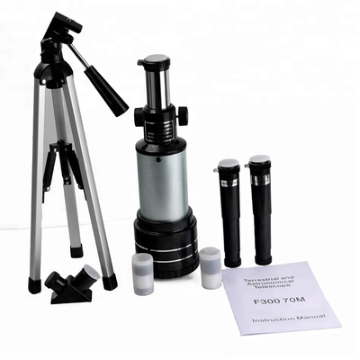 F30070 Scope astronomique spatiale monoculaire avec miroir oblique et trépieds en aluminium