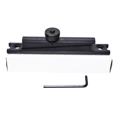Monture de base en aluminium noir mat de 21 mm avec connecteur de noix de pouce.
