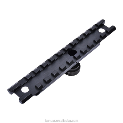 Montage d'adaptateur de conversion de 11 mm à 20 mm noir de chasse avec connecteur de noix de pouce.