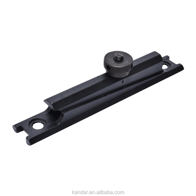 Montage d'adaptateur de conversion de 11 mm à 20 mm noir de chasse avec connecteur de noix de pouce.