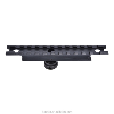 Montage d'adaptateur de conversion de 11 mm à 20 mm noir de chasse avec connecteur de noix de pouce.
