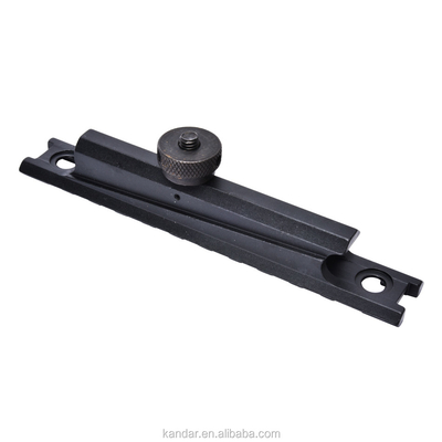 Montage d'adaptateur de conversion de 11 mm à 20 mm noir de chasse avec connecteur de noix de pouce.