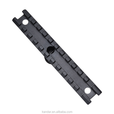 Montage d'adaptateur de conversion de 11 mm à 20 mm noir de chasse avec connecteur de noix de pouce.