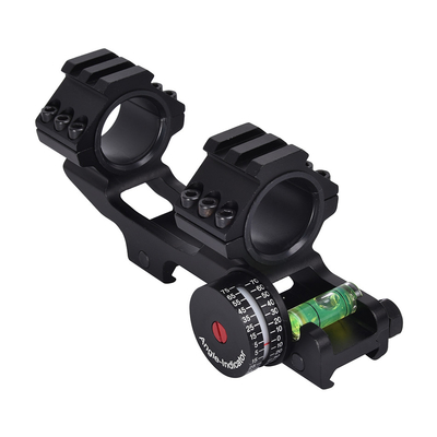 Tactique à double portée anneau de montage avec niveau de bulle 40 mm décalage s'adapte à 21 mm Picatinny Rail