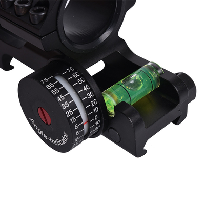 Tactique à double portée anneau de montage avec niveau de bulle 40 mm décalage s'adapte à 21 mm Picatinny Rail