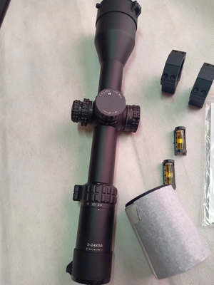 1200G Matériau de tube en aluminium pour aéronefs 3-24x56 Vue de chasse avec lentille optique FFP ED