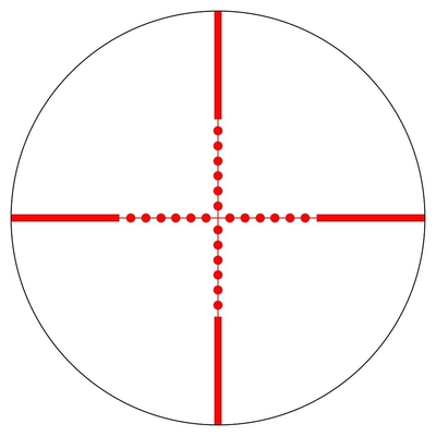 Objectif réglable et lumières KD 3-9x40 AOME KANDAR Vue optique