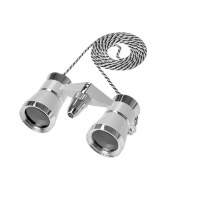 Verres légers de théâtre d'opéra 3x25 avec matière en caoutchouc et en aluminium en option