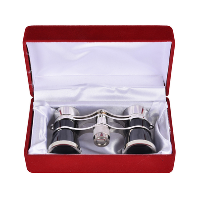 3x d'agrandissement du mini-télescope en métal noble pour les courses de chevaux 3x25