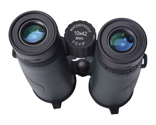 Télescope vert imperméable à l'eau et anti-brouillard 10x42 pour la chasse, la randonnée, les sports de plein air Binoculaire