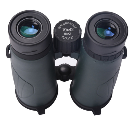 Télescope vert imperméable à l'eau et anti-brouillard 10x42 pour la chasse, la randonnée, les sports de plein air Binoculaire
