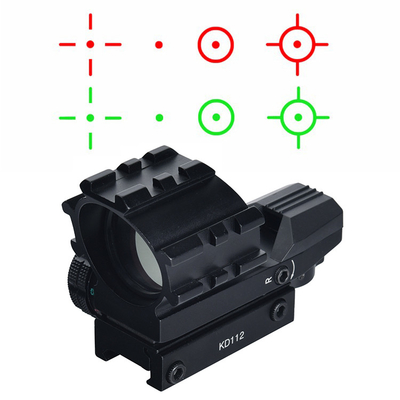 Pointe rouge verte 1X de grossissement Scope de vision optique avec soulagement oculaire libre mm
