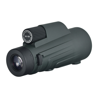 Monocular vert imperméable à l'eau 10X50 pour la chasse et le sport