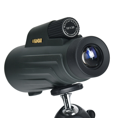 Monocular vert imperméable à l'eau 10X50 pour la chasse et le sport