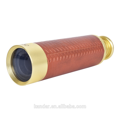 38x135mm Nautique portable en laiton Spyglass Téléscope monoculaire Optique élargissable 26X32