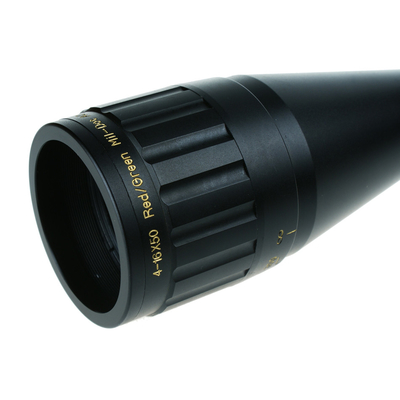 25.4mm Tube Diamètre 4-16x50 Longue portée Tactique Vue de chasse avec rétrique de verre