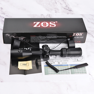 Scope optique essentiel ZOS 3-9x42 R6 Première portée de plan focale avec éclairage rouge
