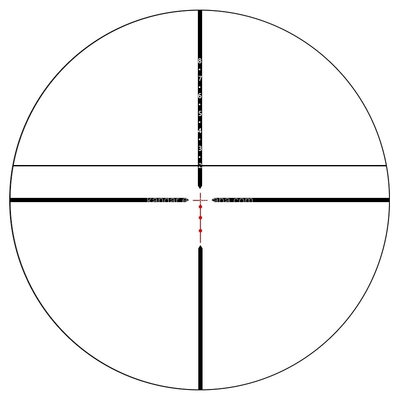 Lumière 3-12x40 SFIR Focus latéral Scope optique pour la chasse 30 mm Dia.