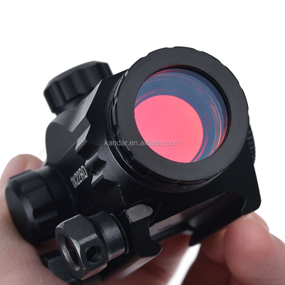 1x Mini Red Dot Sight pour l'éclairage de chasse 6 niveaux Type de bouton rouge