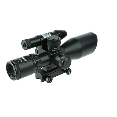 F.O.V. 11°-38° Vue éclairée de chasse 2.5-10X40 avec vue laser verte
