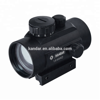 Objectif de 40 mm Lentille Knadar 1x40RD Red Dot Scope de vision de précision Optique en alliage d'aluminium