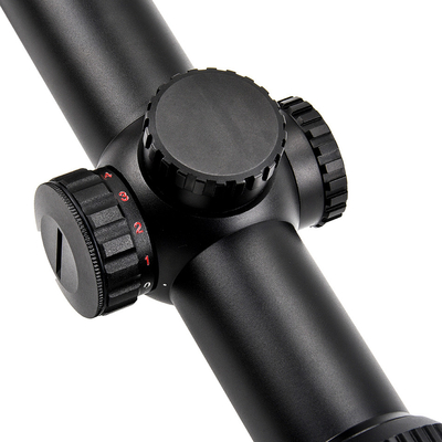 1-4x24 Tactique éclairée 30 mm Tube Glass Reticle Scope avec puissance maximale de sortie 0