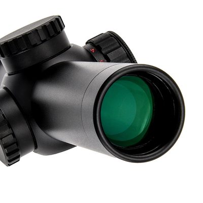 1-4x24 Tactique éclairée 30 mm Tube Glass Reticle Scope avec puissance maximale de sortie 0