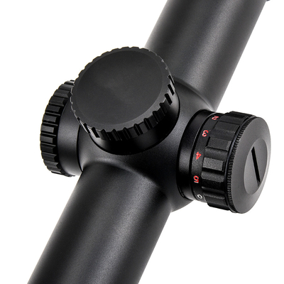 1-6x24 Verre tactique noir reticle gravé Optique de portée pour la chasse LPVO Vue polyvalente