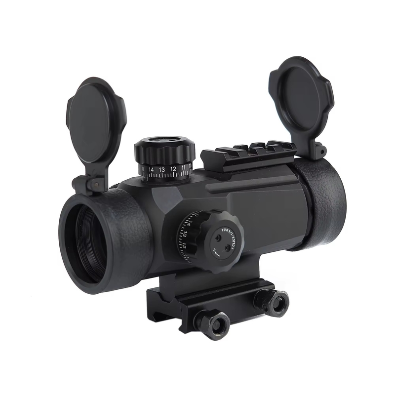 35mm Objectif Lentille de diamètre 1x35 Red Dot Sight avec 4 motifs de réticles et couvertures flip