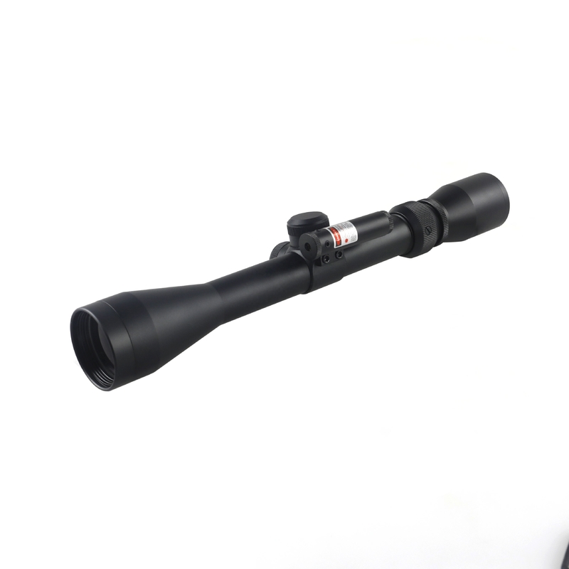 310 mm de longueur Scope de chasse optique 3-9x40 avec petit laser rouge et 11mm/22mm largeur de base