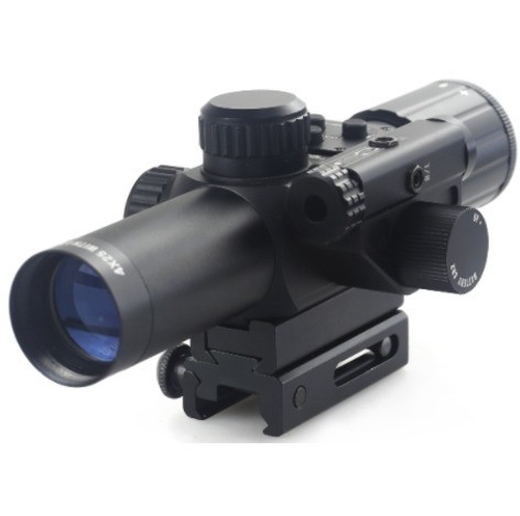 4x30 IR de chasse champ de vision large portée optique avec laser rouge et caractéristique antibrouillard