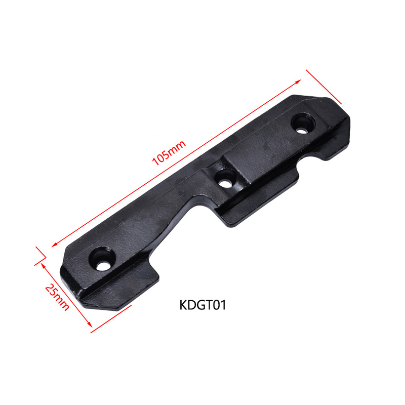 Adaptateur de base de largeur de 25 mm pour un montage facile sur un accessoire d'optique tactique à fente de 11 mm