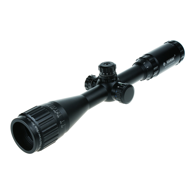 Objectif réglable et lumières KD 3-9x40 AOME KANDAR Vue optique