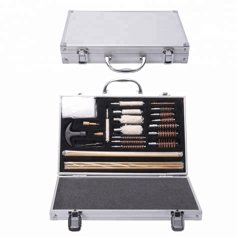 Kit de nettoyage de boîtier en argent d'aluminium pour 0,22 0,177 12G 9MM et performances durables