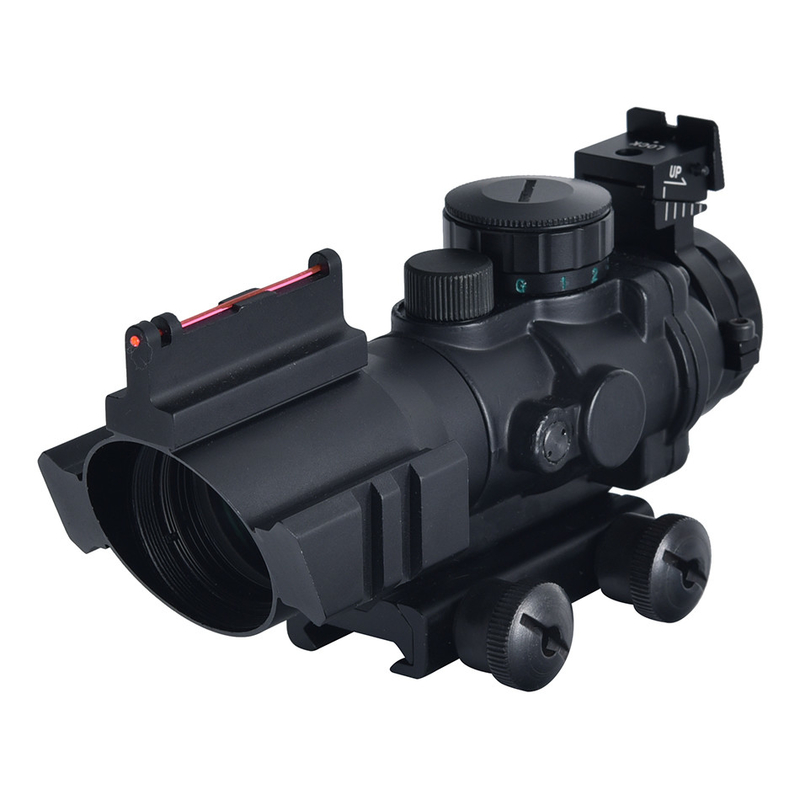 Légère chasse 4X32 Scope à fibre optique avec 36.6ft/7° champ de vision et 460g de poids