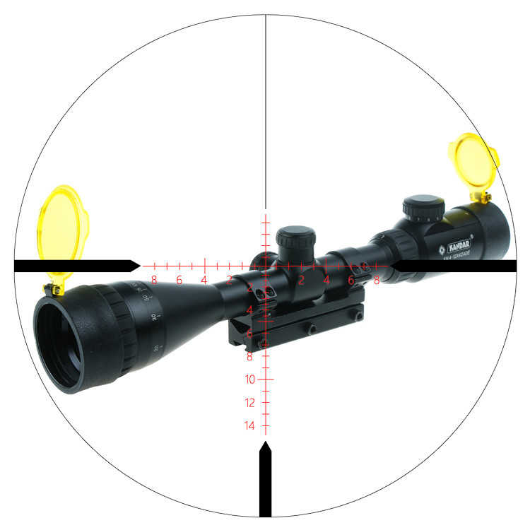 KH 4-12x42 AOE Scope avec pupille de sortie de 3,5 à 10,5 mm et viseurs RGB M-Dot