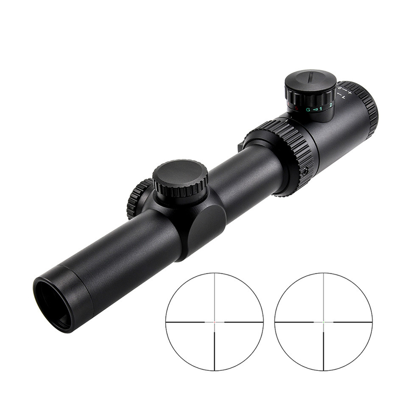 Équipement de chasse en plein air Optique Vue 1-4x24 IR 30 mm avec 12,6 mm de diamètre de la pupille de sortie